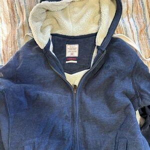 Fat face hoodie with fur lining